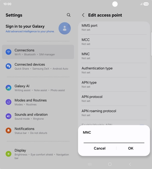 Key in 33 and press OK.