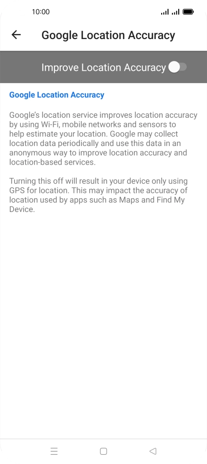 If you press the indicator next to 