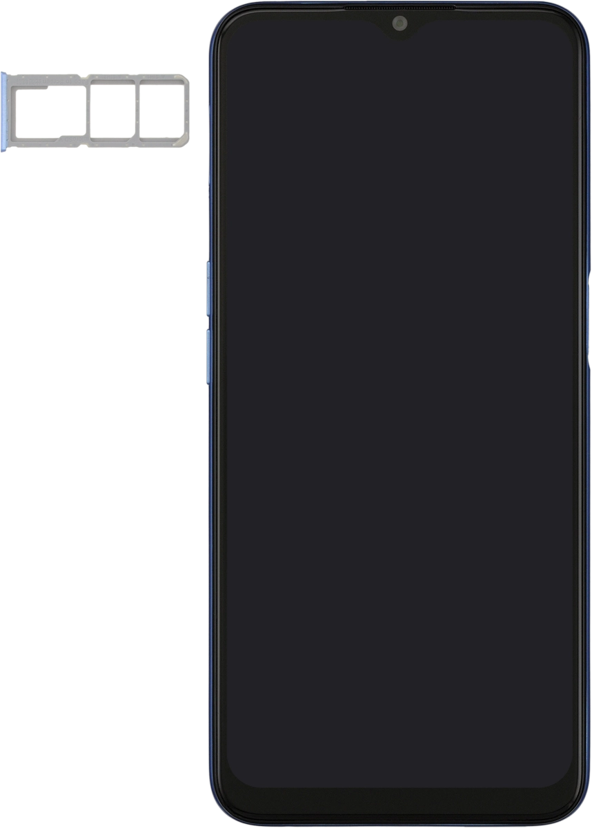 Turn your SIM so the angled corner of the SIM matches the angled corner of the first SIM holder and place your SIM in of the first the SIM holder.