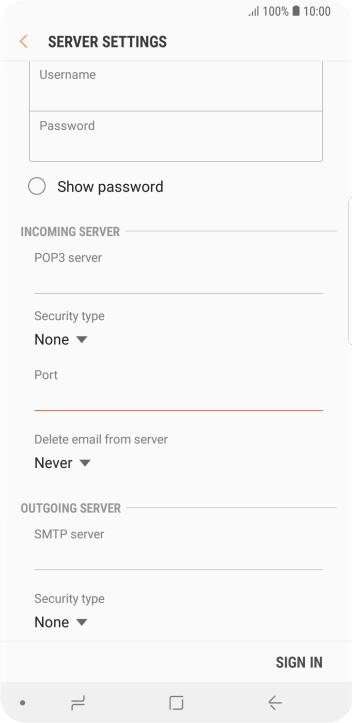 Press the drop down list below 