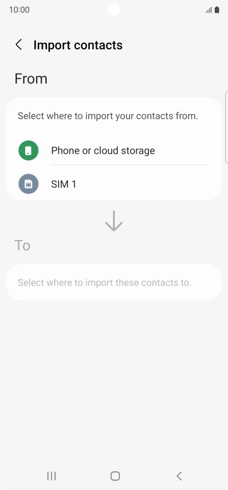 Press the name of the SIM.