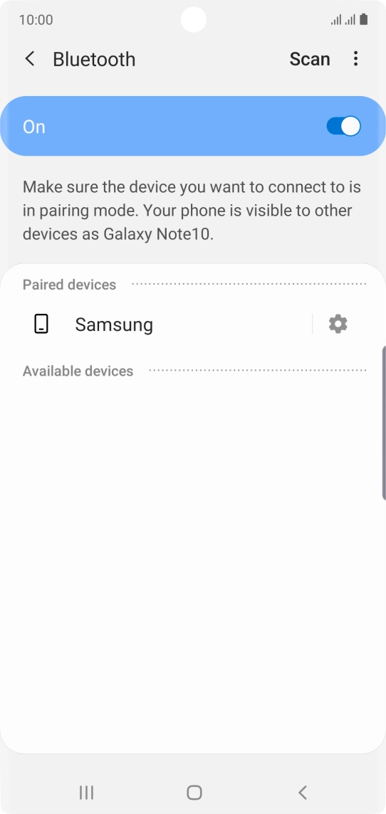 Press the Home key to return to the home screen.
