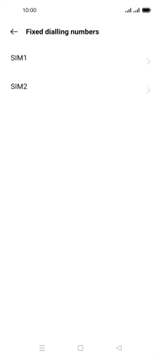 Press the required SIM.