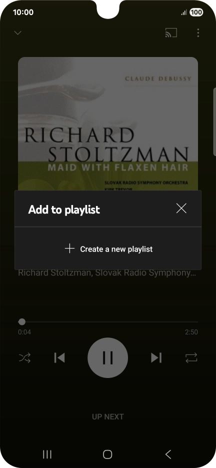 Press Create a new playlist.