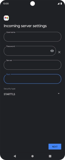 Press the drop down list below 