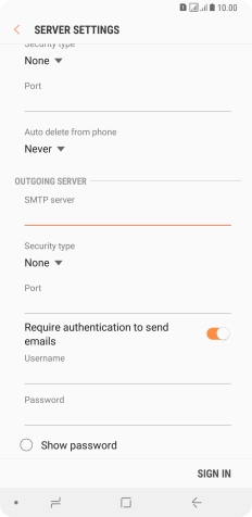 Press the drop down list below 