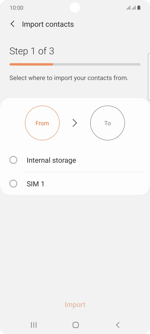 Press the required SIM.