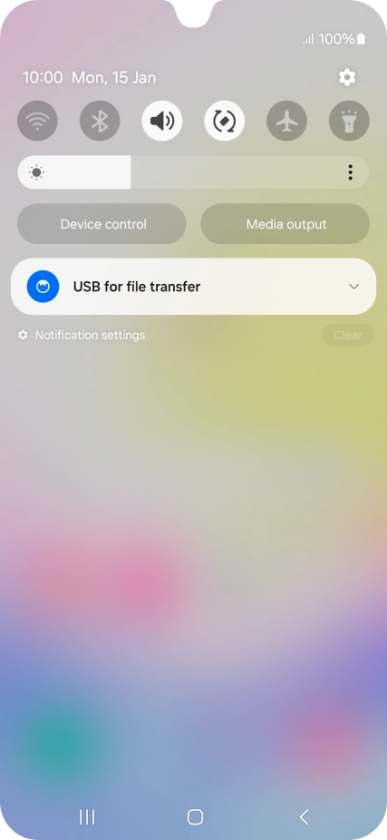 Press the drop down list.