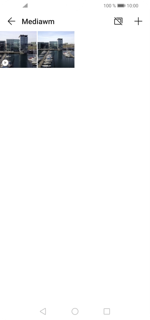 Press and hold the required picture or video clip.