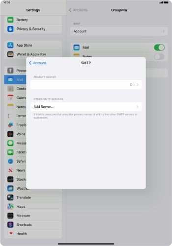 Press the field below 