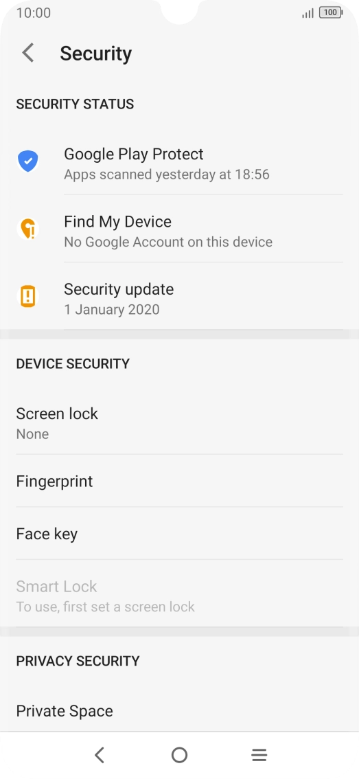 Press the Home key to return to the home screen.