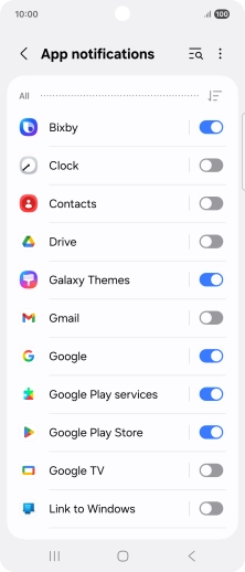 Press the drop down list.