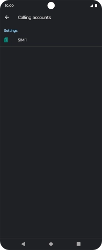 Press the name of the SIM.