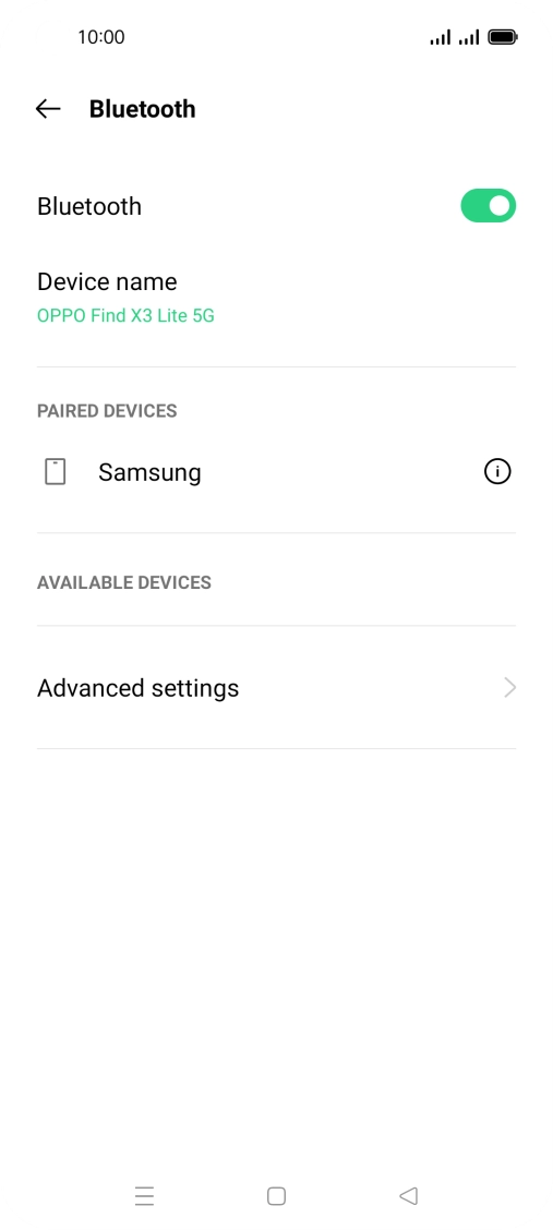 Press the Home key to return to the home screen.