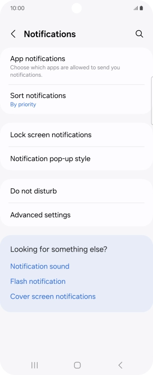 Press App notifications.