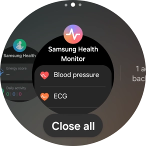 To end one running application, slide your finger upwards on the required application.