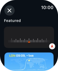 Press the required widget.