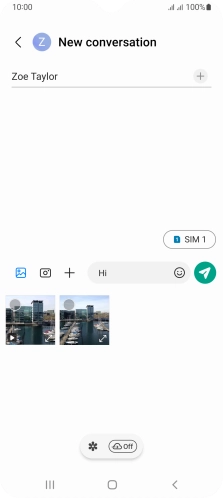Press the gallery icon and go to the required folder.
