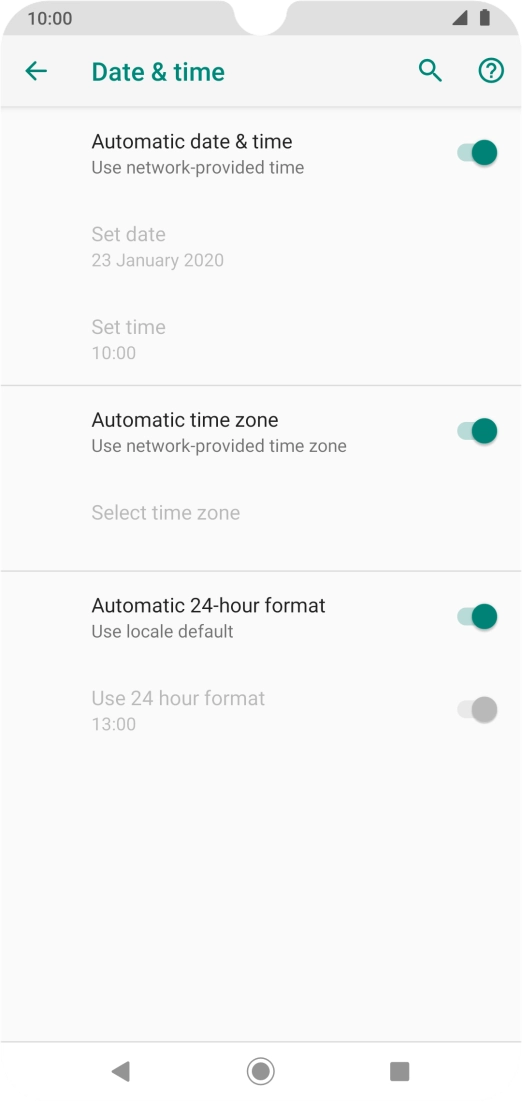 Press the Home key to return to the home screen.