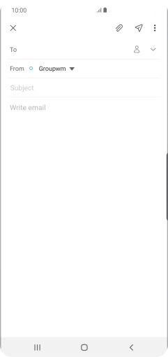Press To and key in the first letters of the recipient's name.