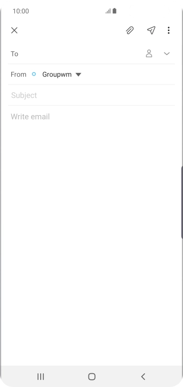 Press To and key in the first letters of the recipient's name.