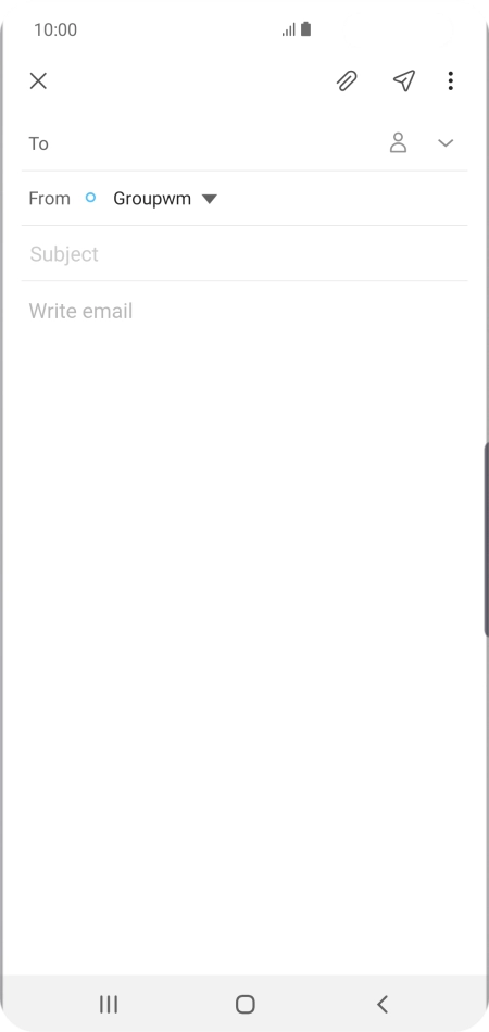 Press To and key in the first letters of the recipient's name.