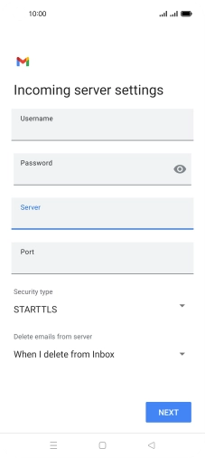 Press the field below 