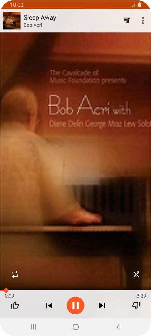 Press arrow right to go to the next audio file.