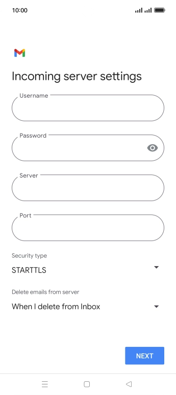 Press the field below 