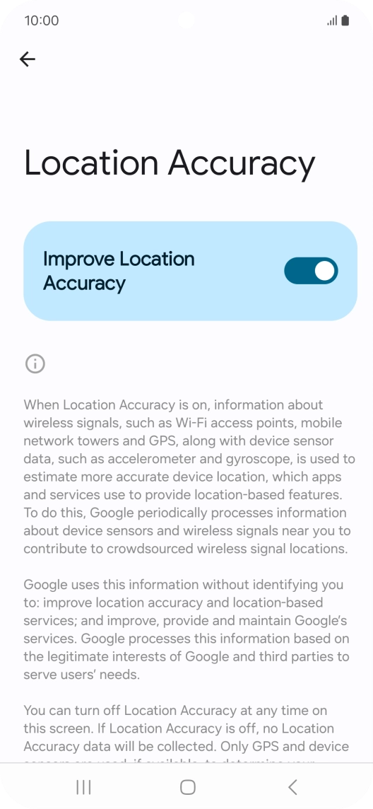 If you press the indicator next to 