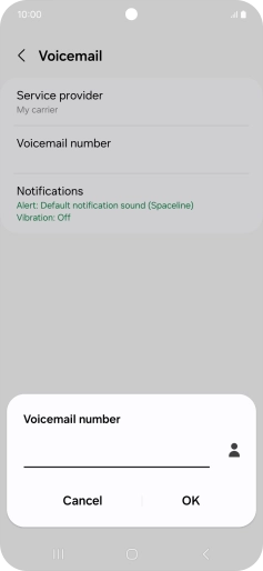 Key in +447953222222 and press OK.