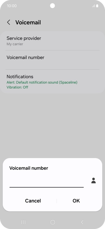 Key in +447953222222 and press OK.