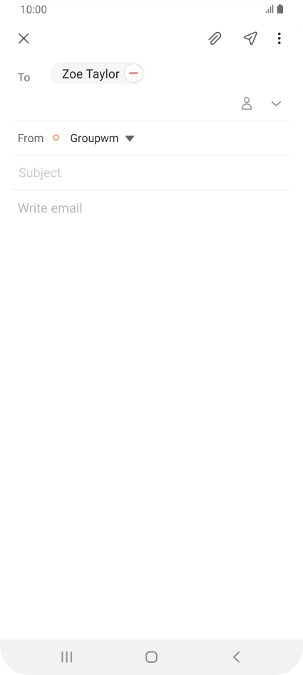 Press Subject and key in the required subject.