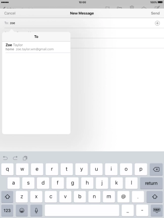 Press the required contact.