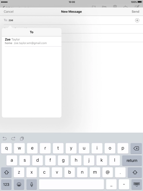 Press the required contact.