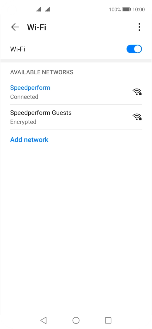 Press the Home key to return to the home screen.