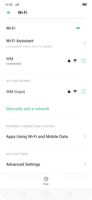 Press the Home key to return to the home screen.