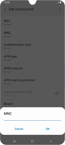 Key in 33 and press OK.
