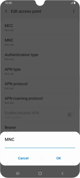 Key in 33 and press OK.
