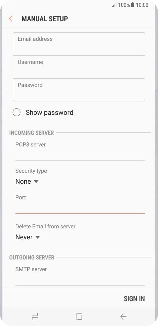 Press the drop down list below 