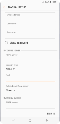 Press the drop down list below 