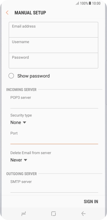 Press the drop down list below 