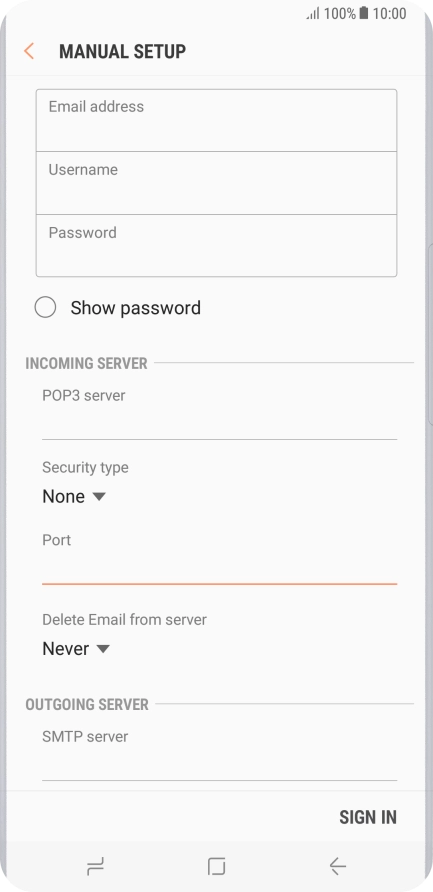 Press the drop down list below 