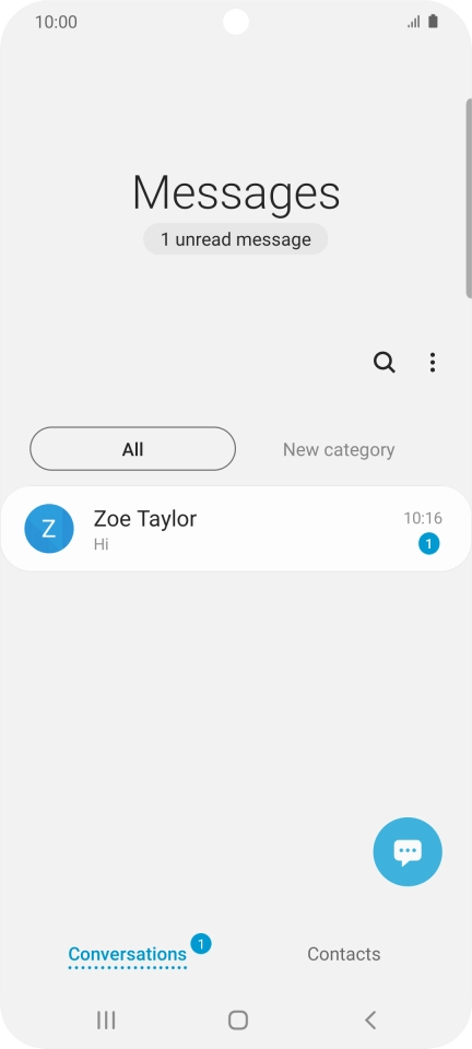 Press the new message icon.