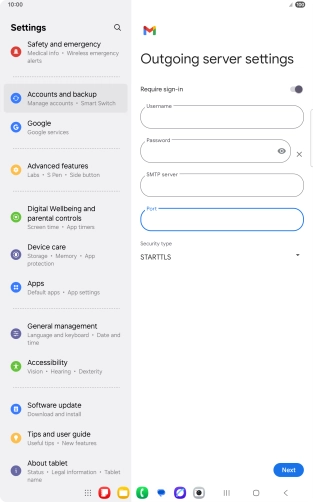Press the drop down list below 