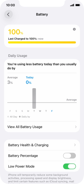 Slide your finger upwards starting from the bottom of the screen to return to the home screen.