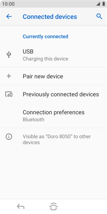 Press the Home key to return to the home screen.