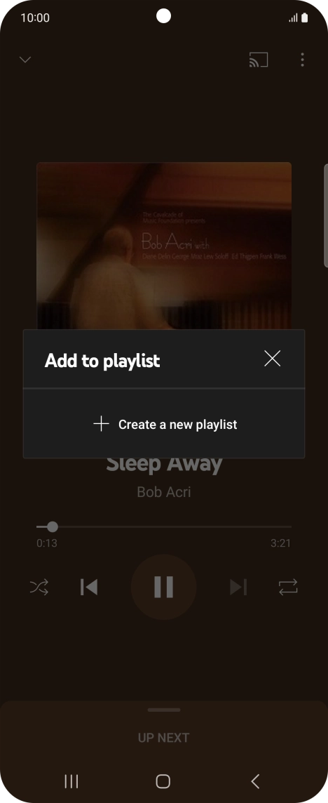 Press Create a new playlist.