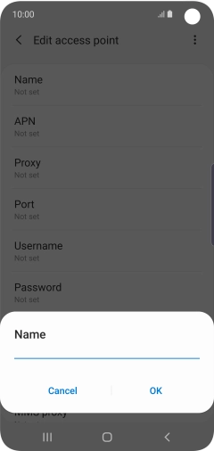 Key in EE MMS and press OK.