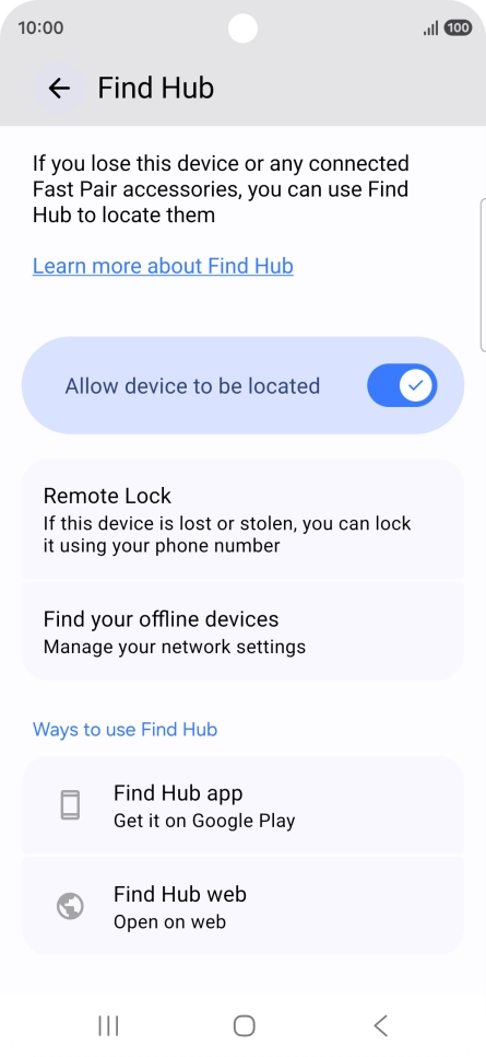 Press the Home key to return to the home screen.